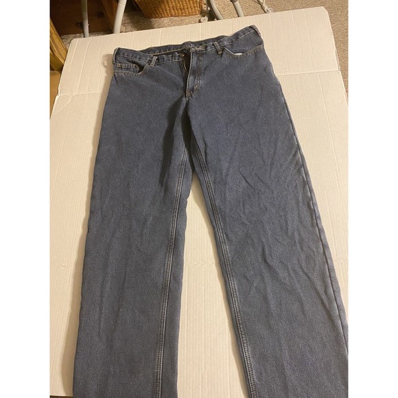 RK Brand 36-34 Blue Jeans Mens Great Shape - Picture 1 of 3